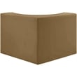 Meridian Furniture Rummi Saddle Velvet Performance Fabric Corner Chair