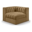 Meridian Furniture Rummi Saddle Velvet Performance Fabric Corner Chair