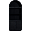 Meridian Furniture Botanical Black Solid Wood Bookcase
