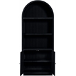 Meridian Furniture Botanical Black Solid Wood Bookcase