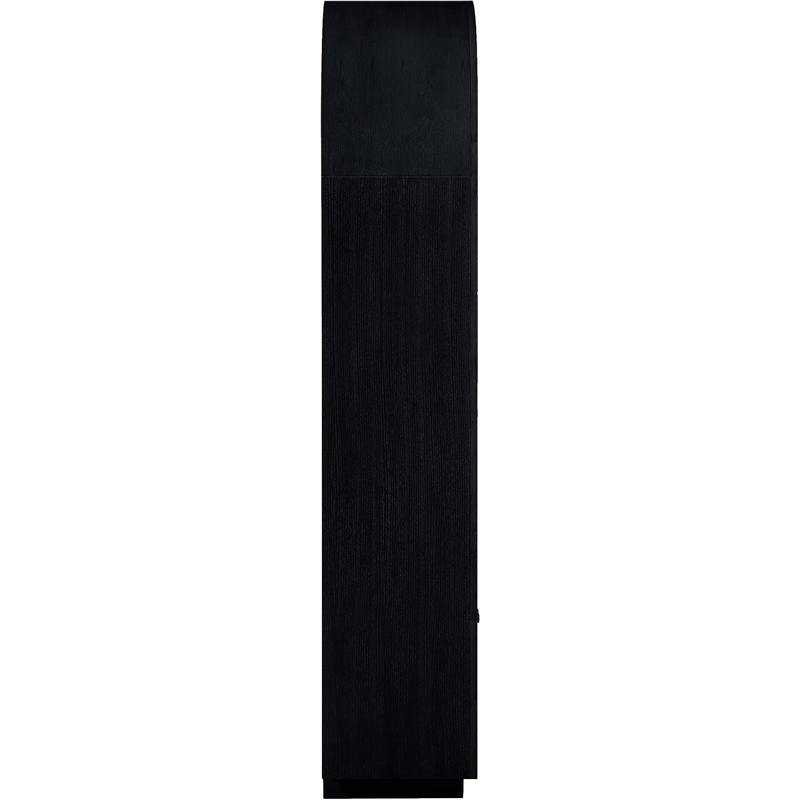 Meridian Furniture Botanical Black Solid Wood Bookcase