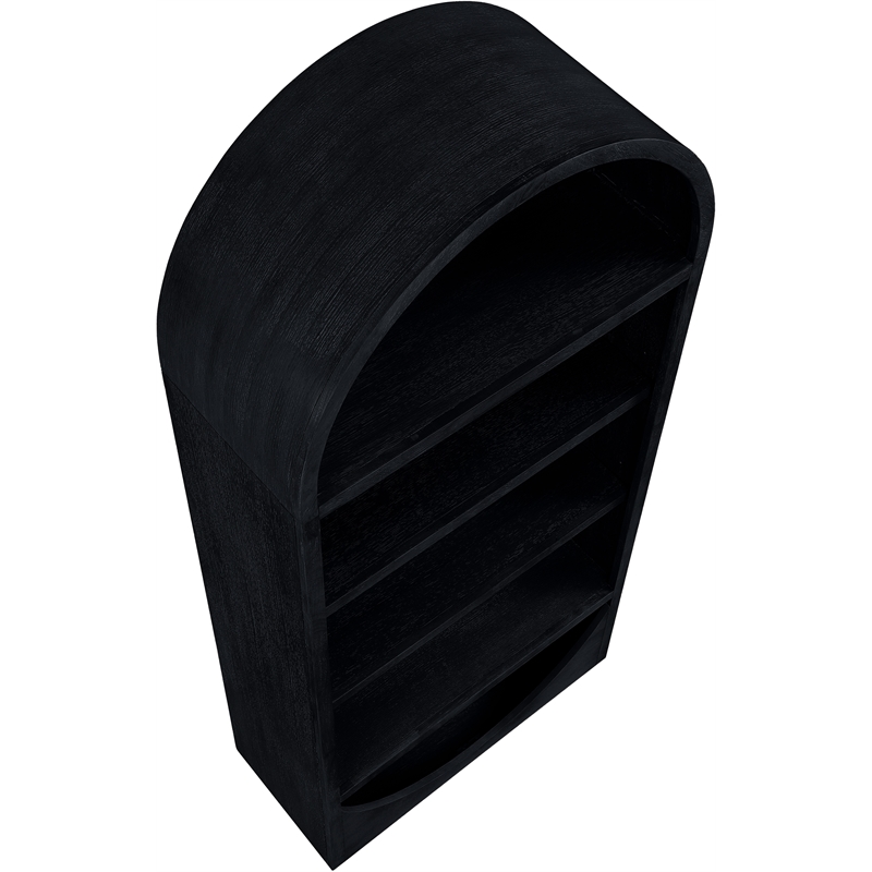 Meridian Furniture Hearth Black Solid Wood Bookcase
