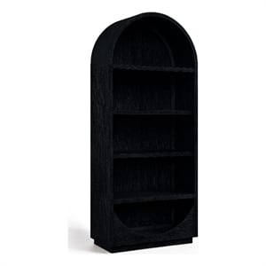 Meridian Furniture Hearth Black Solid Wood Bookcase