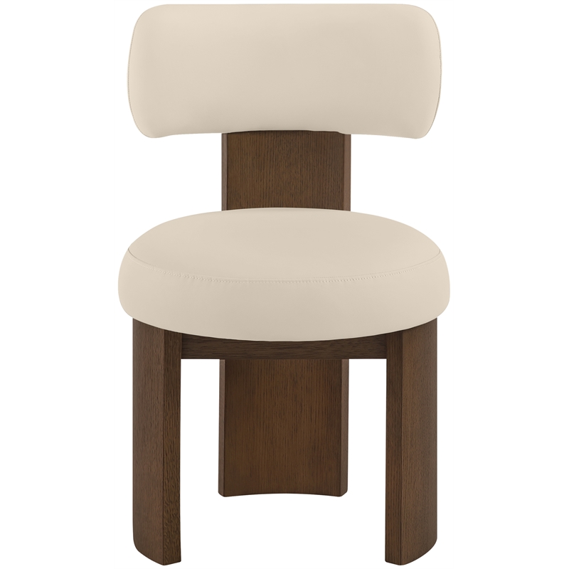 Meridian Furniture Atelier Beige Vegan Leather Dining Chair (Set of 2)