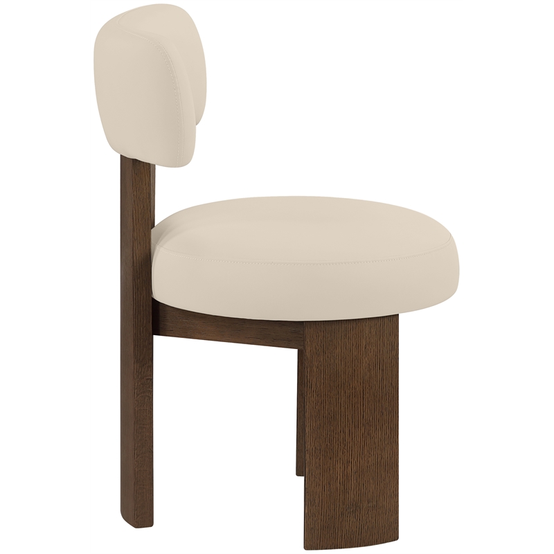 Meridian Furniture Atelier Beige Vegan Leather Dining Chair (Set of 2)