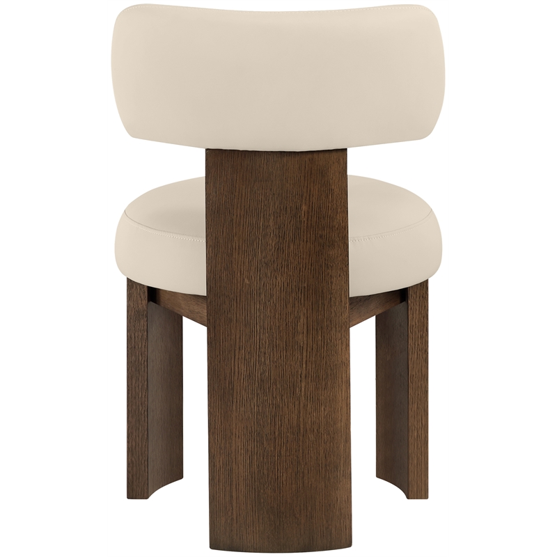 Meridian Furniture Atelier Beige Vegan Leather Dining Chair (Set of 2)