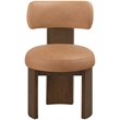 Meridian Furniture Atelier Cognac Vegan Leather Dining Chair (Set of 2)