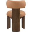 Meridian Furniture Atelier Cognac Vegan Leather Dining Chair (Set of 2)