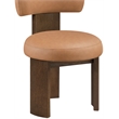 Meridian Furniture Atelier Cognac Vegan Leather Dining Chair (Set of 2)