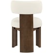 Meridian Furniture Atelier Cream Vegan Leather Dining Chair (Set of 2)