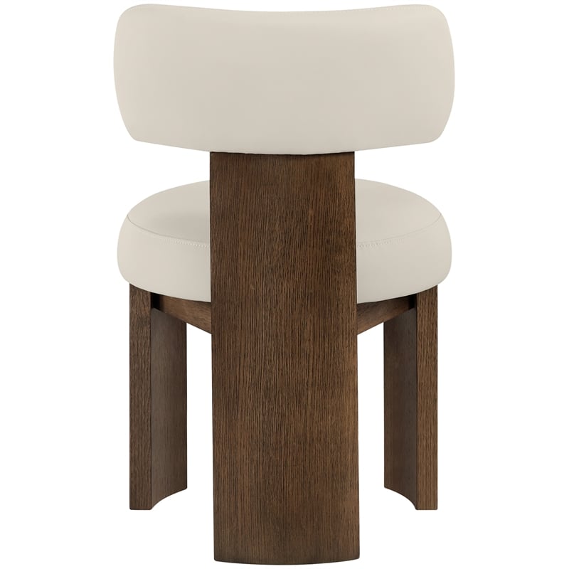 Meridian Furniture Atelier Taupe Vegan Leather Dining Chair (Set of 2)