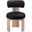 Meridian Furniture Atelier Black Vegan Leather Dining Chair (Set of 2)