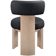 Meridian Furniture Atelier Black Vegan Leather Dining Chair (Set of 2)
