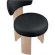 Meridian Furniture Atelier Black Vegan Leather Dining Chair (Set of 2)