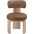 Meridian Furniture Atelier Brown Vegan Leather Dining Chair (Set of 2)