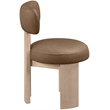 Meridian Furniture Atelier Brown Vegan Leather Dining Chair (Set of 2)