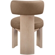 Meridian Furniture Atelier Brown Vegan Leather Dining Chair (Set of 2)