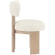 Meridian Furniture Atelier Cream Vegan Leather Dining Chair (Set of 2)