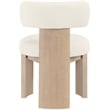 Meridian Furniture Atelier Cream Vegan Leather Dining Chair (Set of 2)
