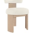 Meridian Furniture Atelier Cream Vegan Leather Dining Chair (Set of 2)