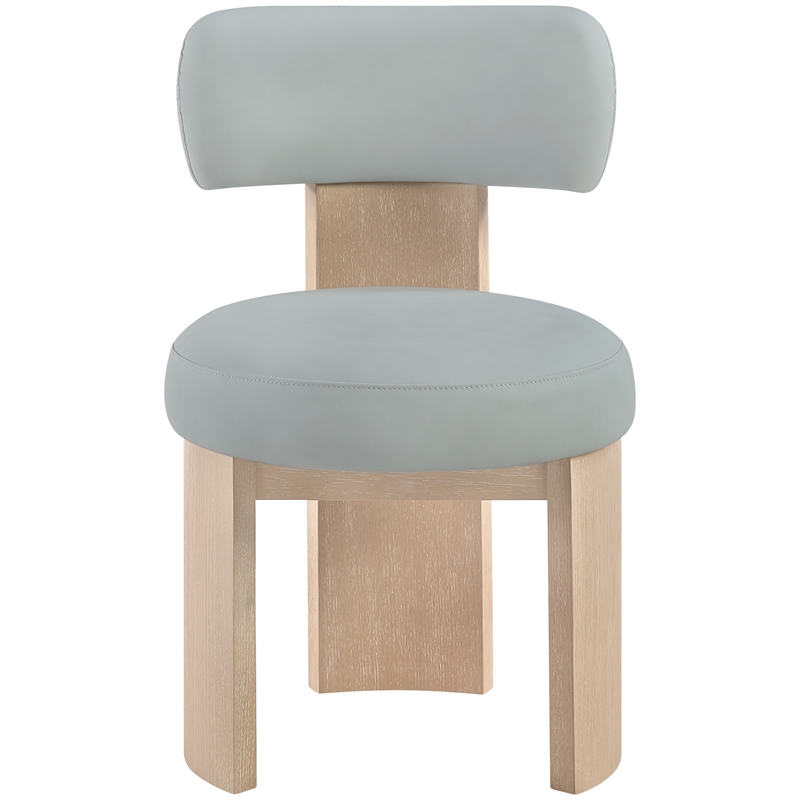 Meridian Furniture Atelier LtBlu Vegan Leather Dining Chair (Set of 2)