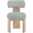 Meridian Furniture Atelier LtBlu Vegan Leather Dining Chair (Set of 2)