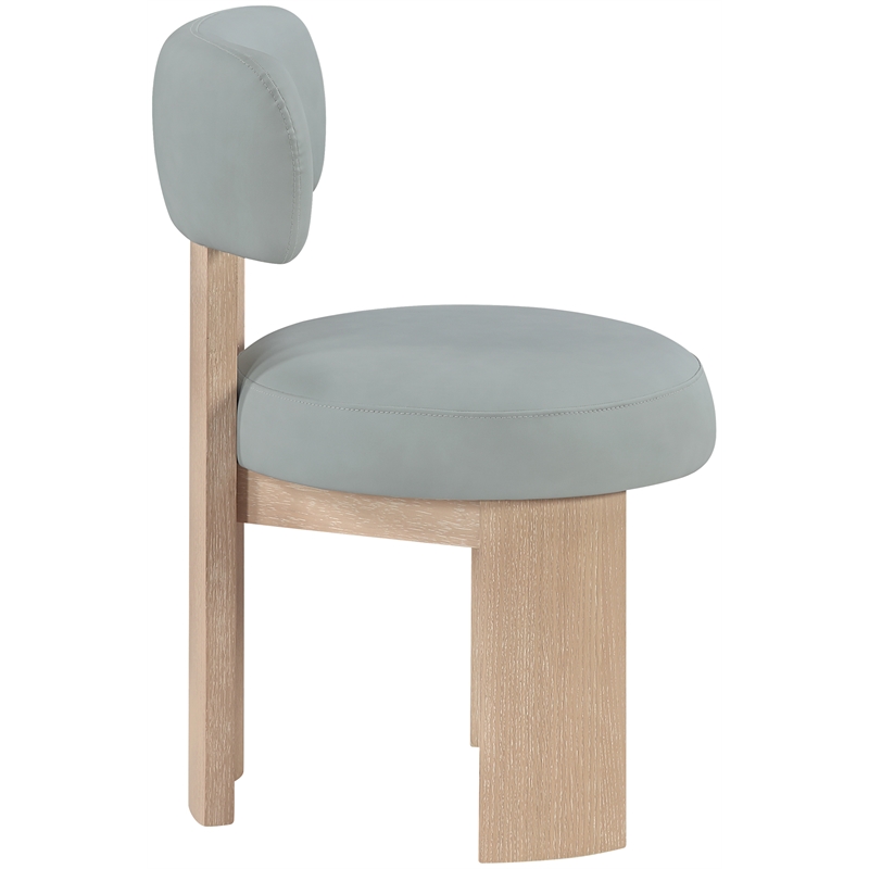 Meridian Furniture Atelier LtBlu Vegan Leather Dining Chair (Set of 2)