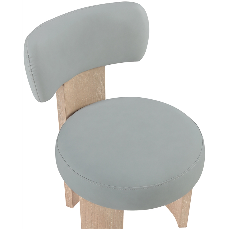 Meridian Furniture Atelier LtBlu Vegan Leather Dining Chair (Set of 2)