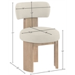 Meridian Furniture Atelier Taupe Vegan Leather Dining Chair (Set of 2)