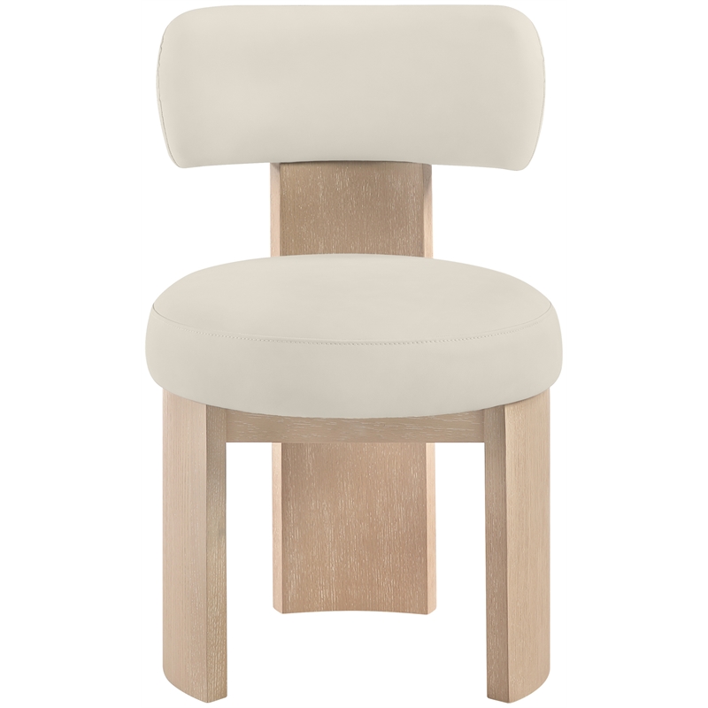 Meridian Furniture Atelier Taupe Vegan Leather Dining Chair (Set of 2)