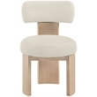 Meridian Furniture Atelier Taupe Vegan Leather Dining Chair (Set of 2)