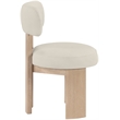 Meridian Furniture Atelier Taupe Vegan Leather Dining Chair (Set of 2)