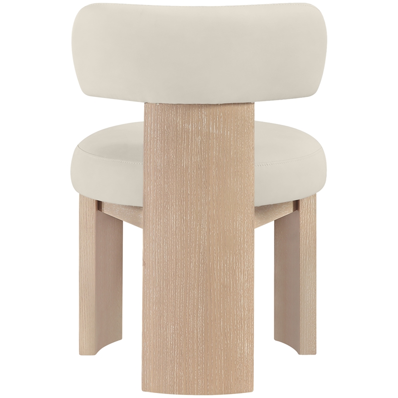 Meridian Furniture Atelier Taupe Vegan Leather Dining Chair (Set of 2)