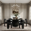 Meridian Furniture Atelier Black Vegan Leather Dining Chair (Set of 2)
