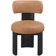 Meridian Furniture Atelier Cognac Vegan Leather Dining Chair (Set of 2)