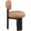 Meridian Furniture Atelier Cognac Vegan Leather Dining Chair (Set of 2)