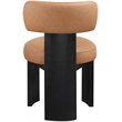 Meridian Furniture Atelier Cognac Vegan Leather Dining Chair (Set of 2)