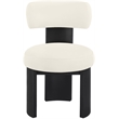 Meridian Furniture Atelier Cream Vegan Leather Dining Chair (Set of 2)