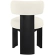 Meridian Furniture Atelier Cream Vegan Leather Dining Chair (Set of 2)