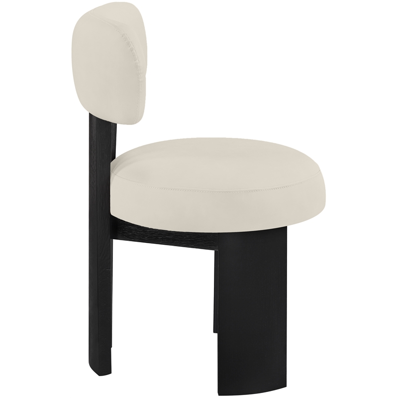 Meridian Furniture Atelier Taupe Vegan Leather Dining Chair (Set of 2)