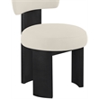 Meridian Furniture Atelier Taupe Vegan Leather Dining Chair (Set of 2)