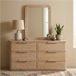 Meridian Furniture Tiberio Natural Solid Wood Mirror