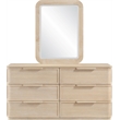 Meridian Furniture Tiberio Natural Solid Wood Mirror