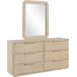 Meridian Furniture Tiberio Natural Solid Wood Mirror