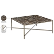 Meridian Furniture Valen Brown Marble And Iron Coffee Table
