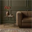 Meridian Furniture Valen Brown Marble And Iron End Table