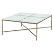 Meridian Furniture Valen White Marble And Iron Coffee Table