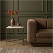 Meridian Furniture Valen White Marble And Iron End Table