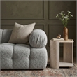 Meridian Furniture Calabria Beige Marble And Cream Oak Wood End Table