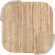 Meridian Furniture Calabria Beige Marble And Cream Oak Wood End Table